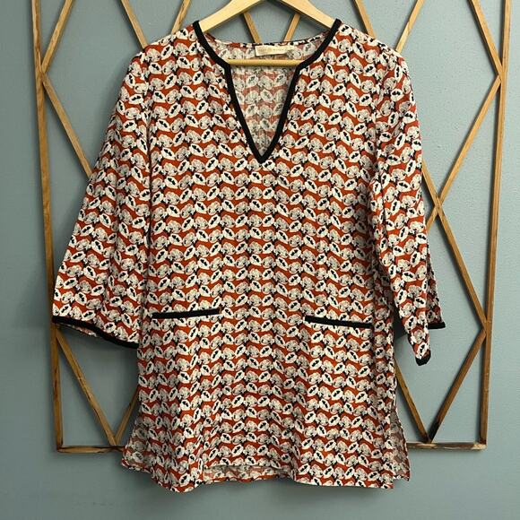 Tory Burch Linen Tunic - Picture 1 of 4